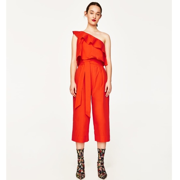 ruffle frill jumpsuit